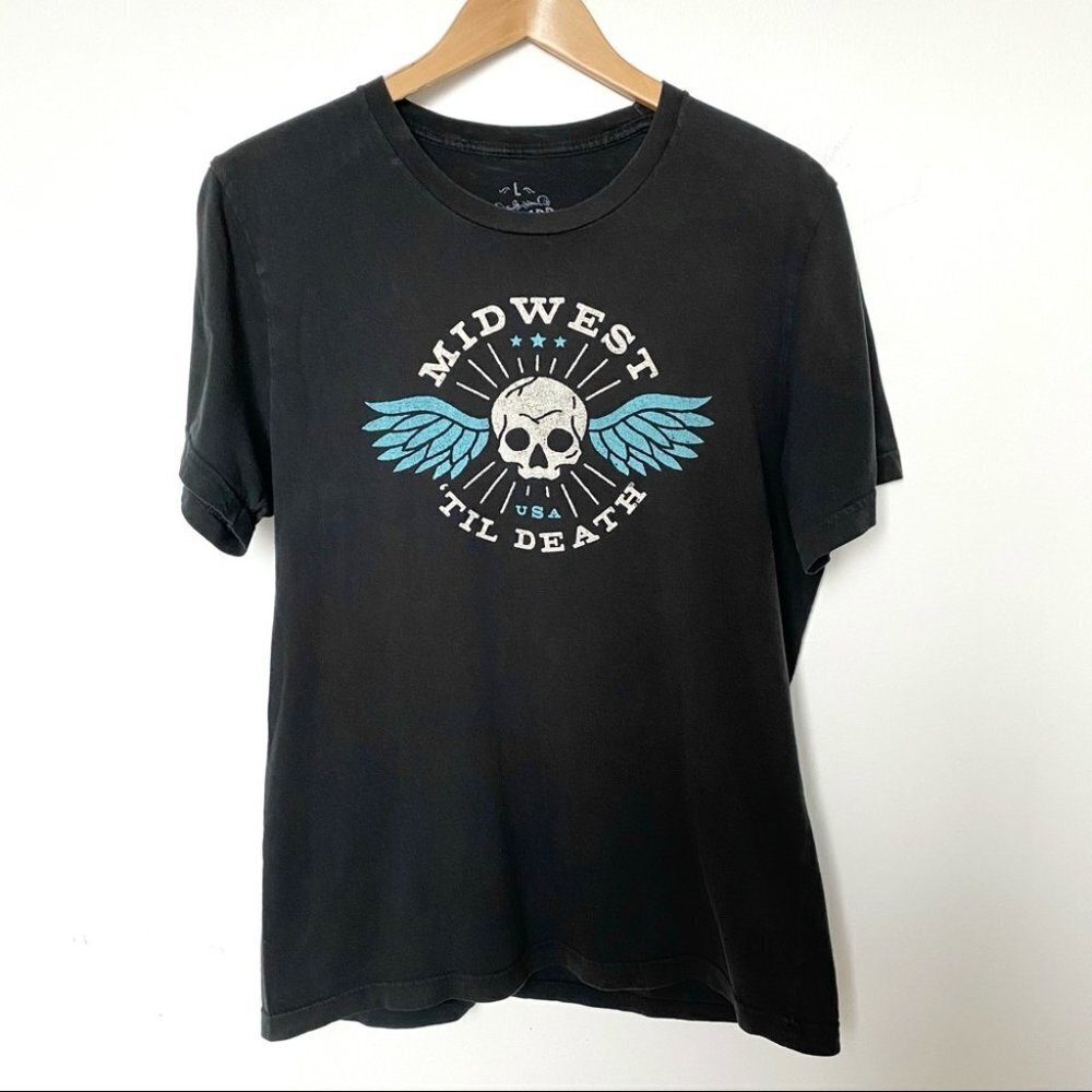 Midwest ‘til Death skull T-shirt‎